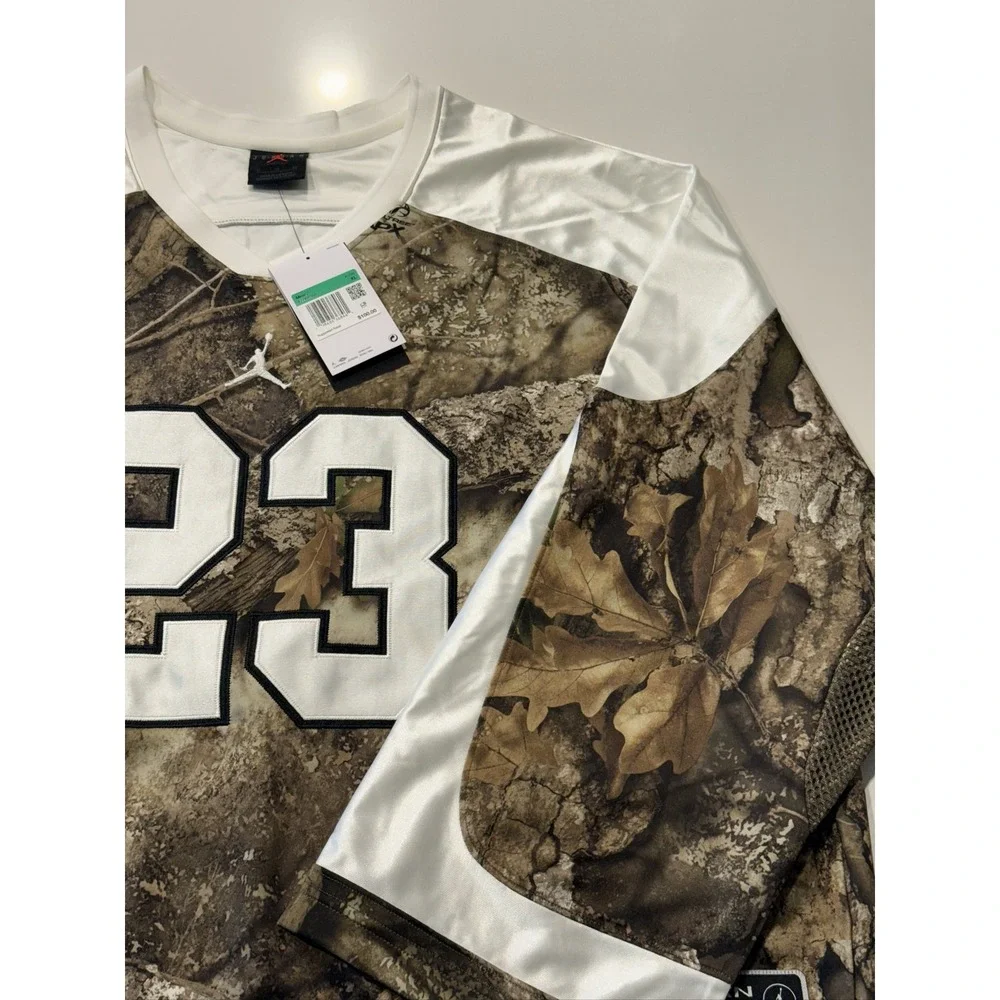 Jordan Brooklyn Realtree Hockey Jersey Men's XL Camo White Oversized 23